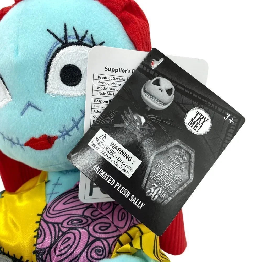 The Nightmare Before Christmas Sally Animated Musical Plush New